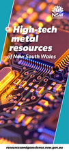 Load image into Gallery viewer, High-tech metal resources of New South Wales, 1st edition
