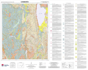 Soil Landscapes of the Canberra 1:100 000 Sheet map