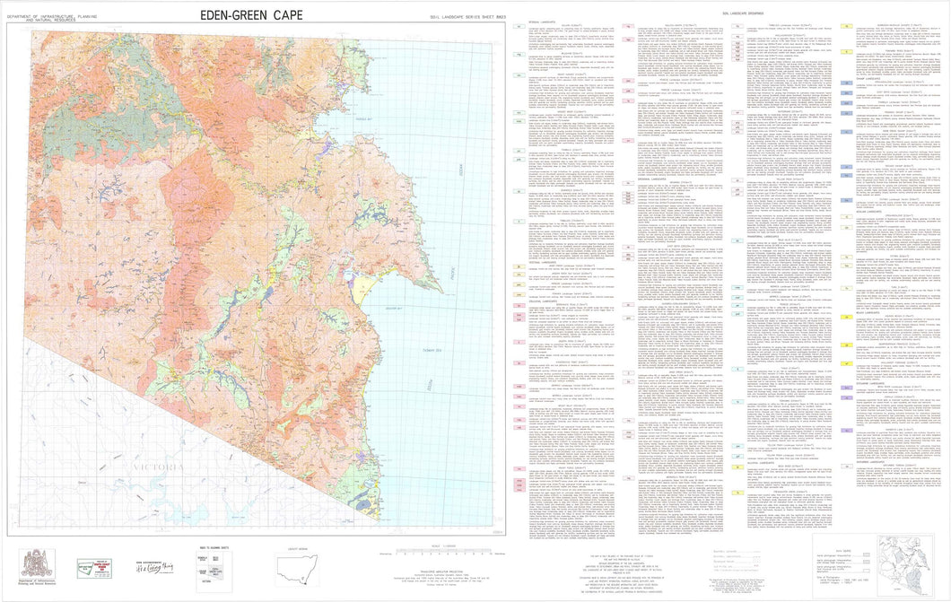 Soil Landscapes of the Eden-Green Cape 1:100 000 Sheets map