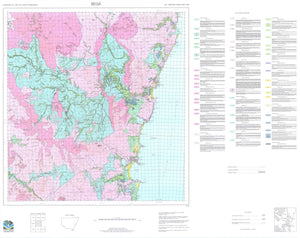 Soil Landscapes of the Bega 1:100 000 Sheet map