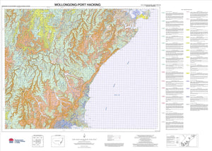 Soil Landscapes of the Wollongong-Port Hacking 1:100 000 Sheets map