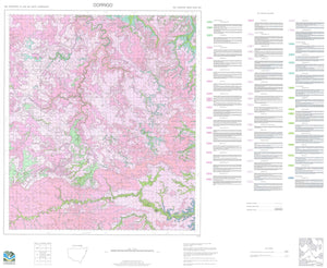 Soil Landscapes of the Dorrigo 1:100 000 Sheet map
