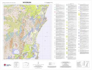 Soil Landscapes of the Woodburn 1:100 000 Sheet map