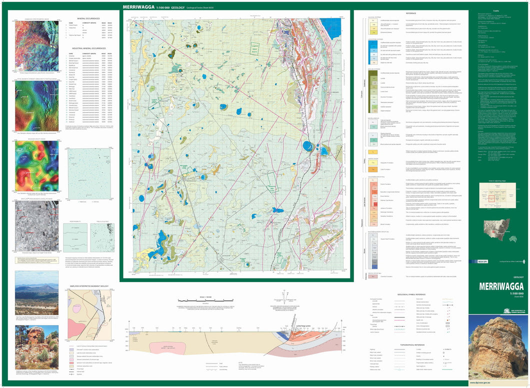 Image of Merriwagga 1:100000 Geological map