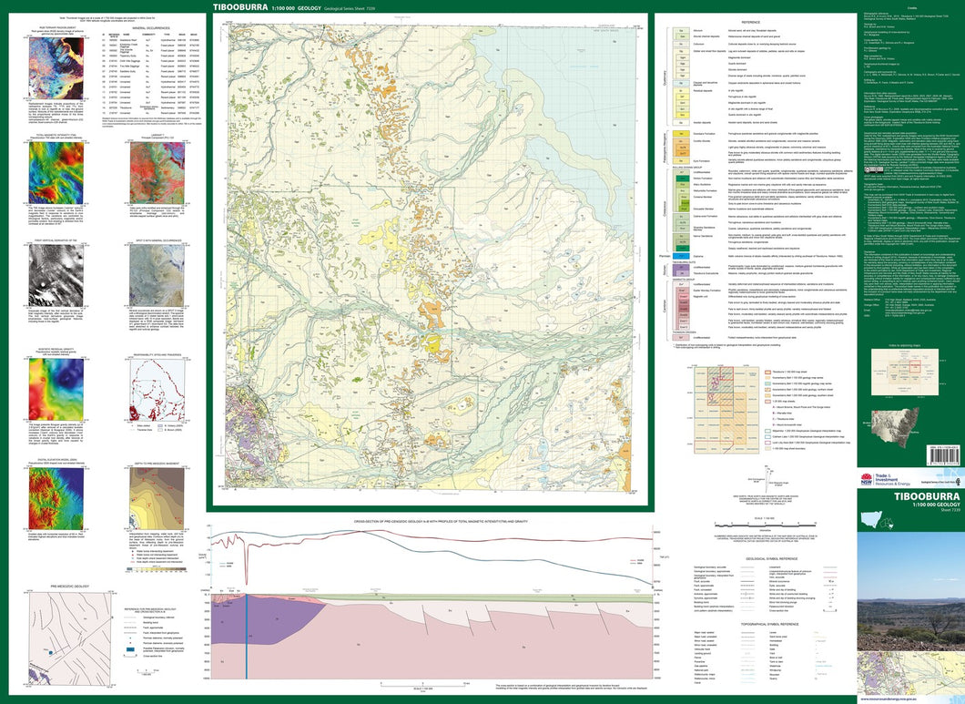 Image of Tibooburra 1:100000 Geological map