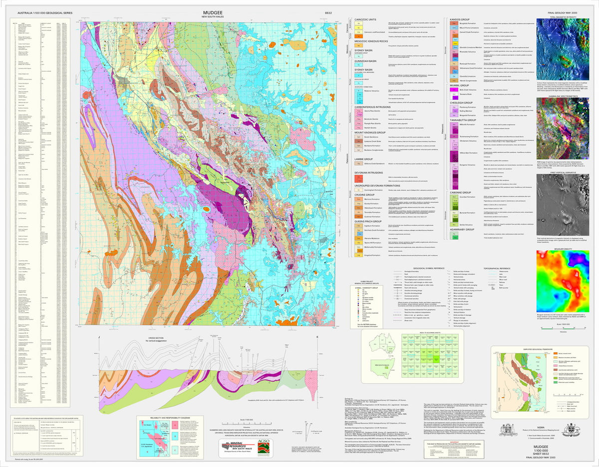 Mudgee 1:100 000 Geological Map – Regional NSW