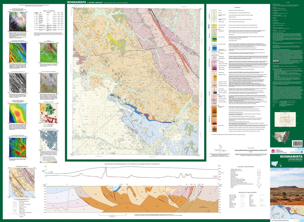 Image of Wonnaminta 1:100000 Geological map