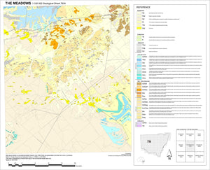 Image of The Meadows 1:100000 Geological map