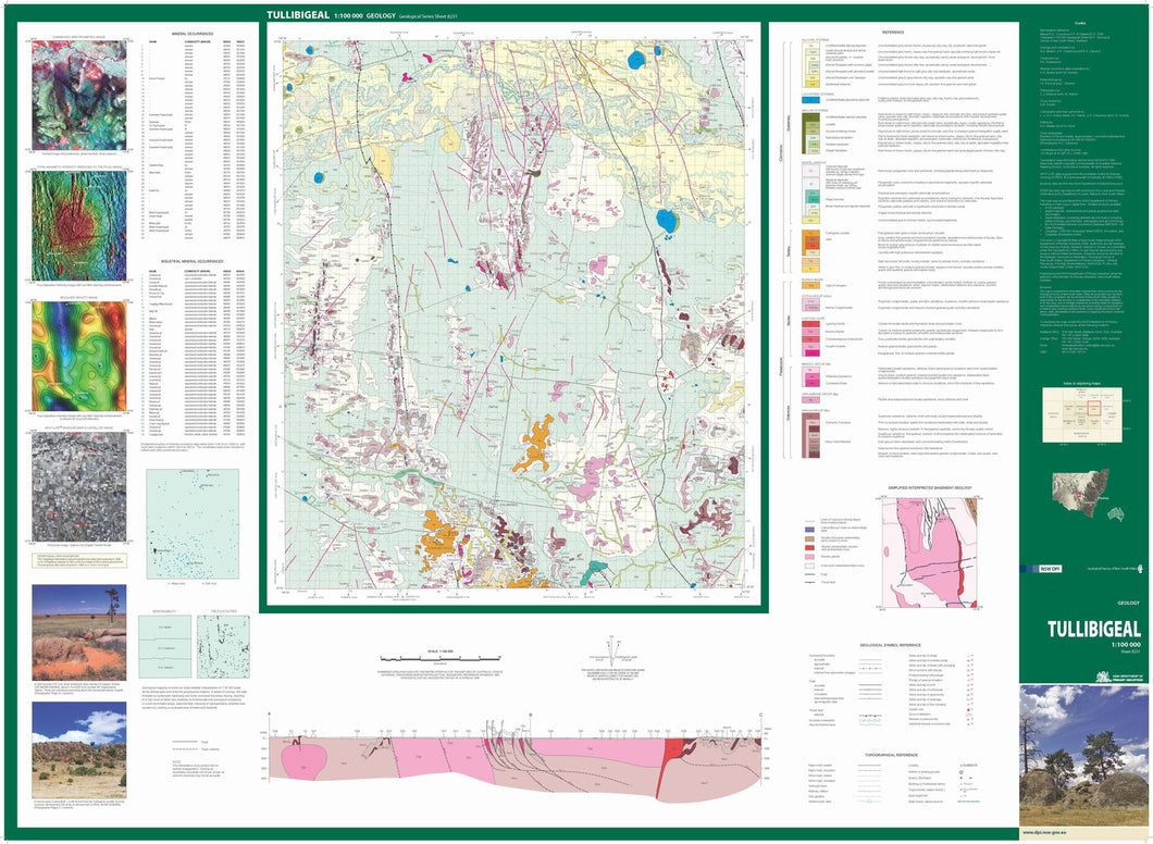 Image of Tullibigeal 1:100000 Geological map