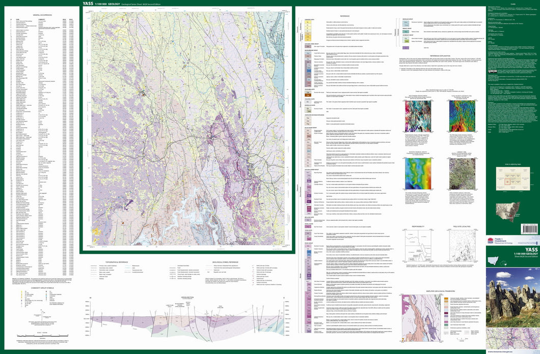 Image of Yass 1:100000 Geological map