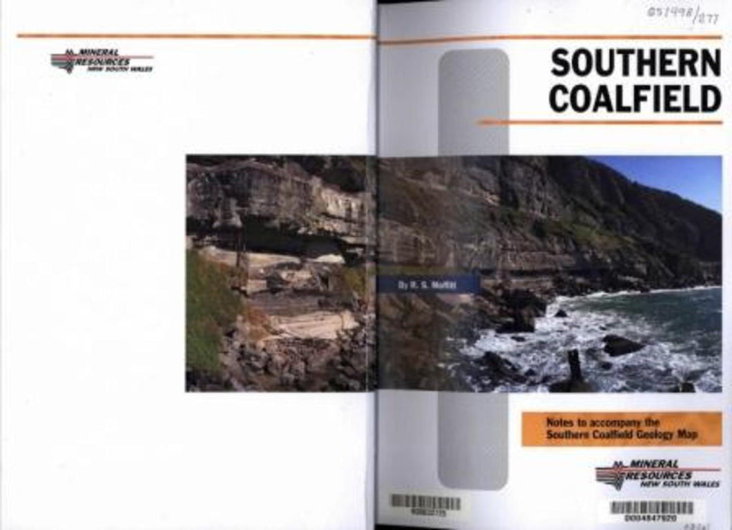 Image of Southern Coalfield Geological Explanatory Notes 1998 book cover
