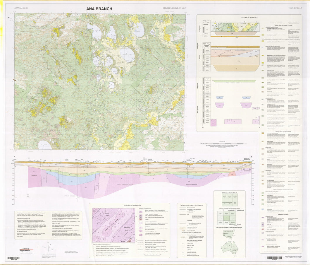 Image of Ana Branch 1:250000 Geological map