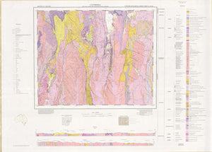 Image of Canberra 1:250000 Geological map