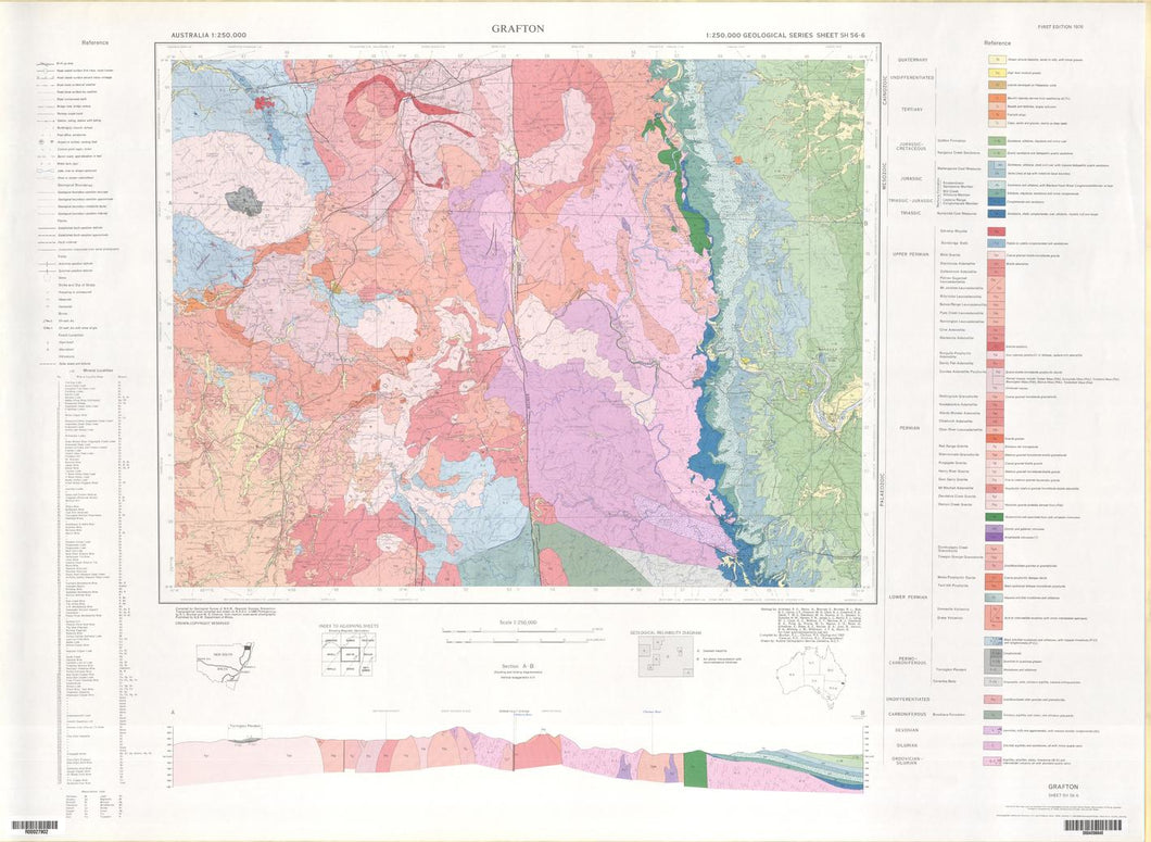 Image of Grafton 1:250000 Geological map