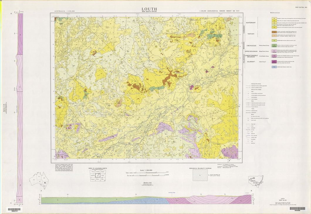 Image of Louth 1:250000 Geological map