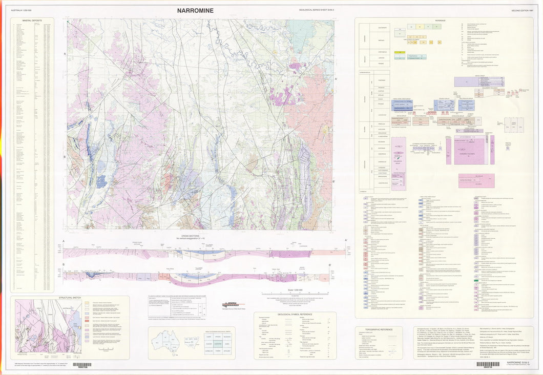 Image of Narromine 1:250000 Geological map