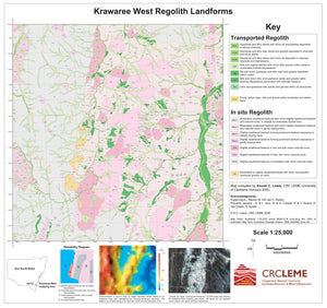 Image of Krawaree West 1:25000 Regolith Landform map