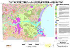 Image of Nowra Berry Special 1:35000 Regolith Landform map