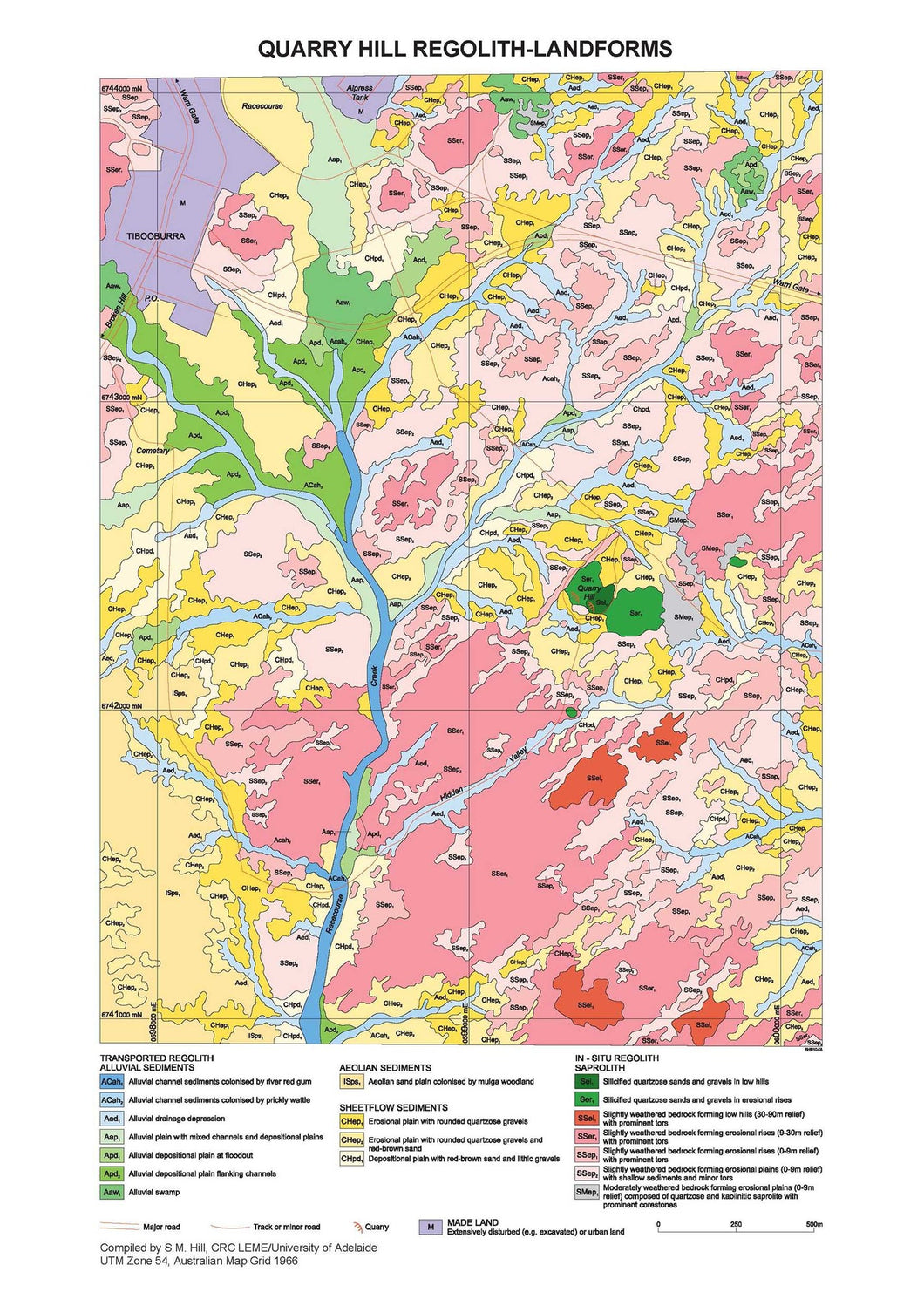 Image of Quarry Hill 1:5000 Regolith Landform map