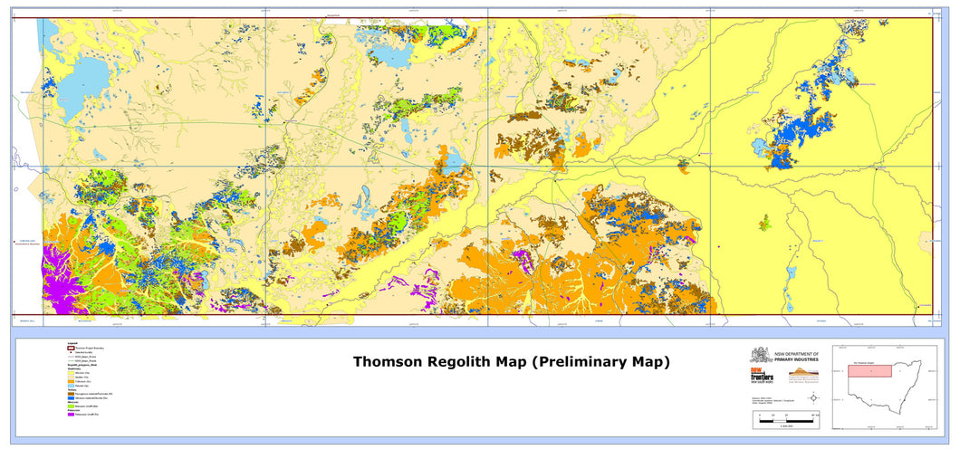 Image of Thomson Orogen 1:400000 Regolith map