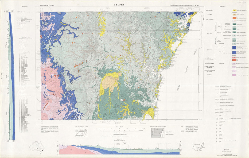 Image of Sydney 1:250000 Geological map