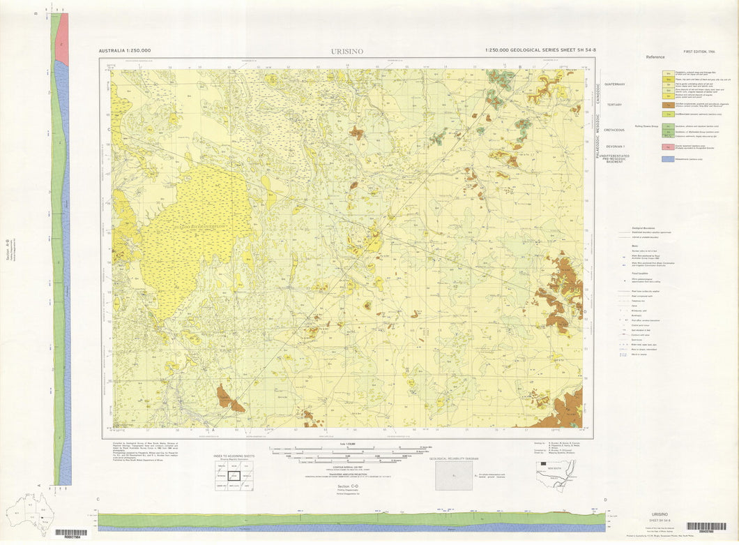 Image of Urisino 1:250000 Geological map