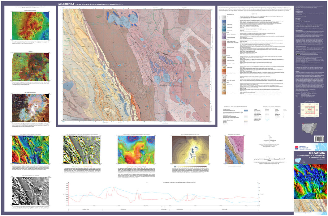 Image of Milparinka 1:250000 Geophysical Geological Interpretation map
