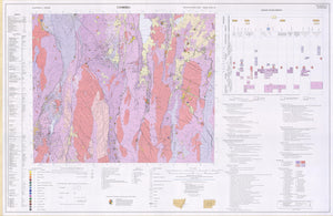 Image of Canberra 1:250000 Metallogenic map