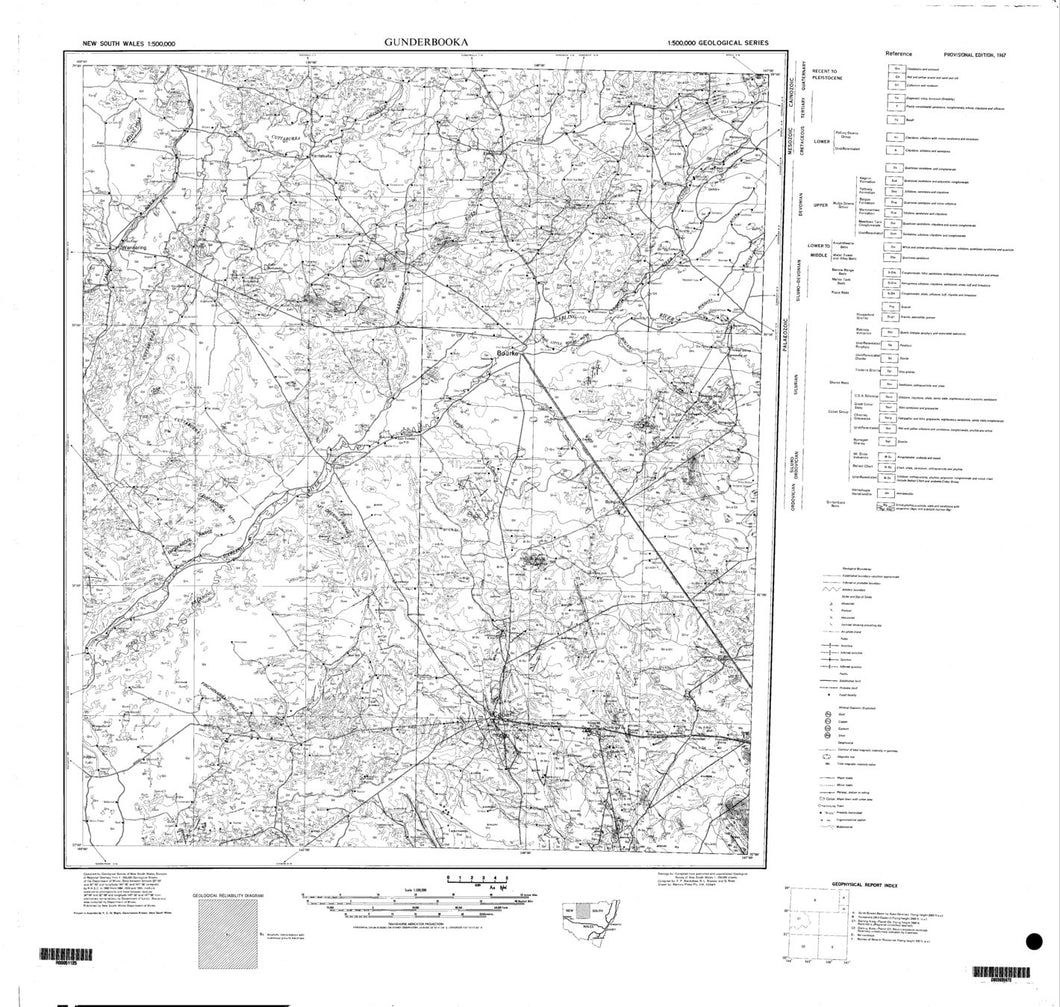 Image of Gunderbooka 1:500000 Geological map