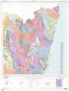 Image of New England 1:500000 Geological map