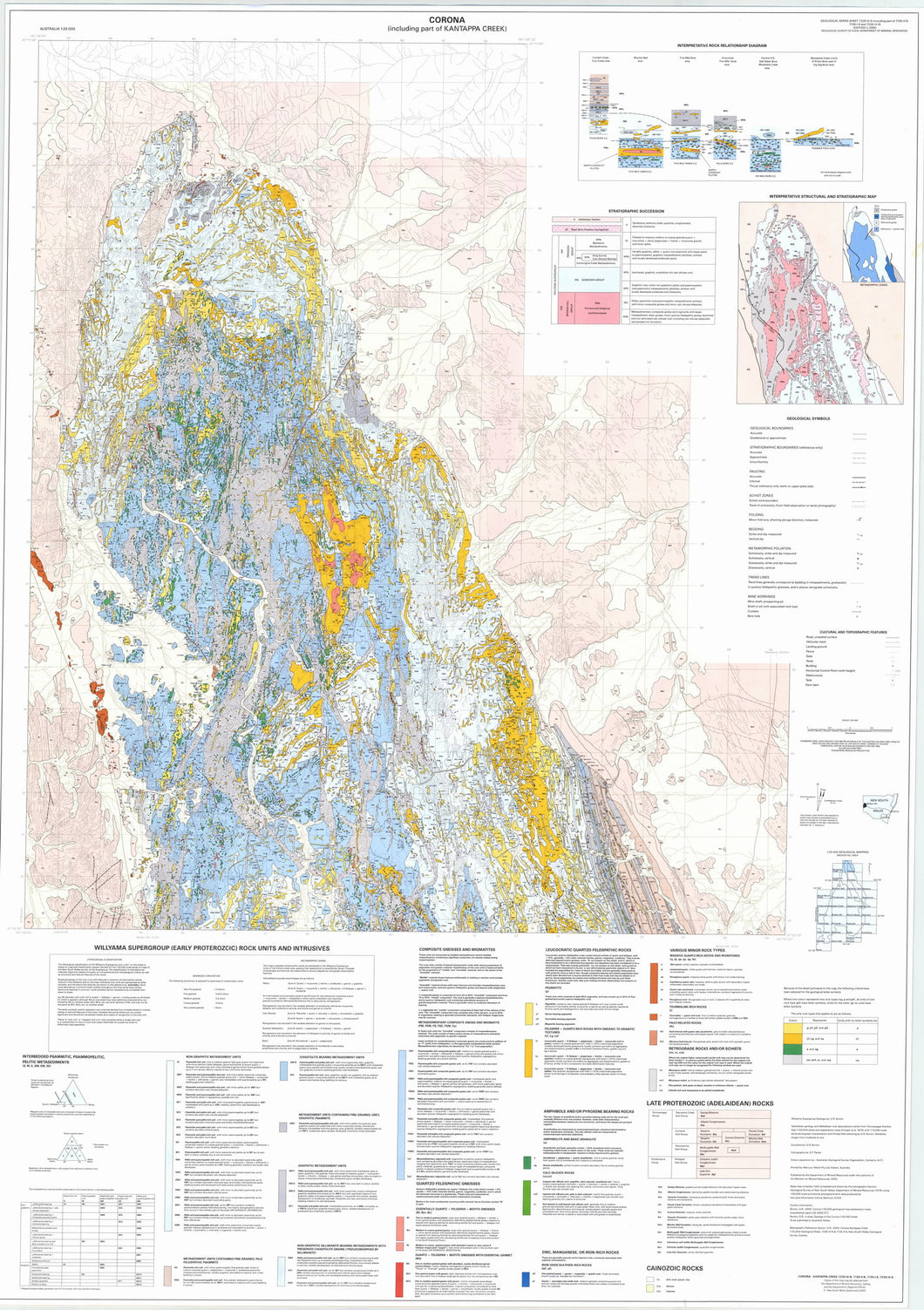 Image of Corona Kantappa Creek 1:25000 Geological map