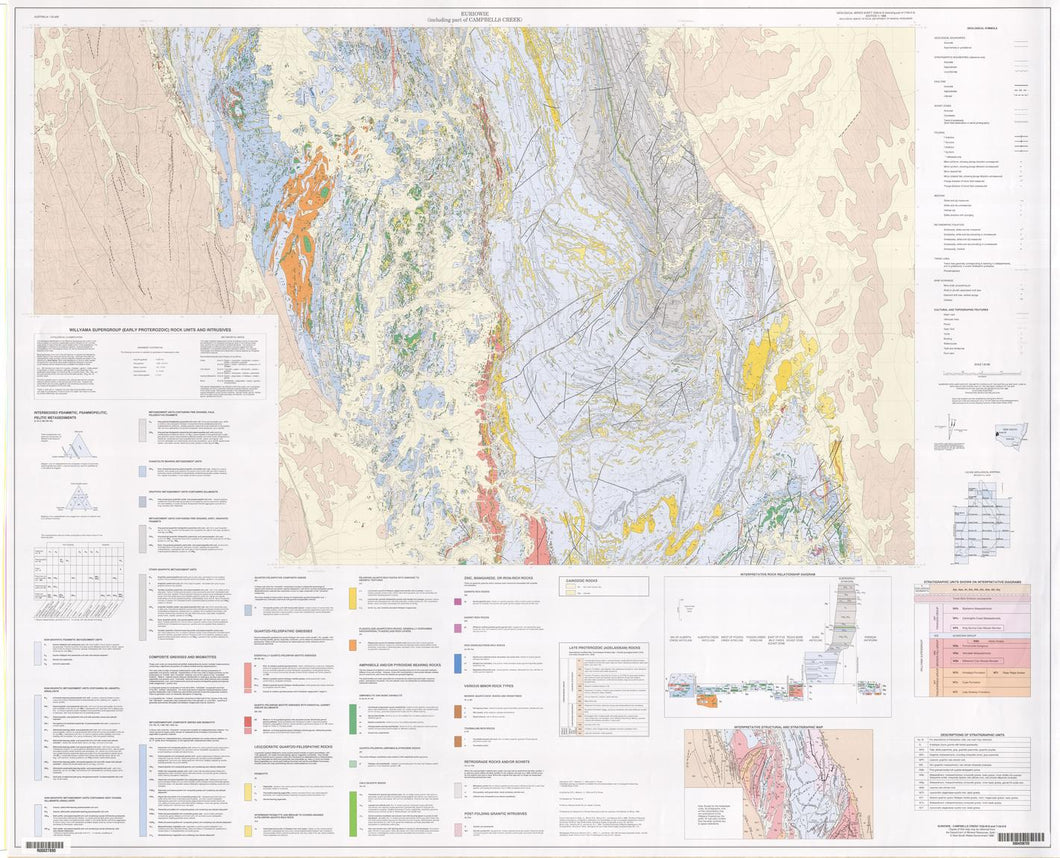 Image of Euriowie 1:25000 Geological map