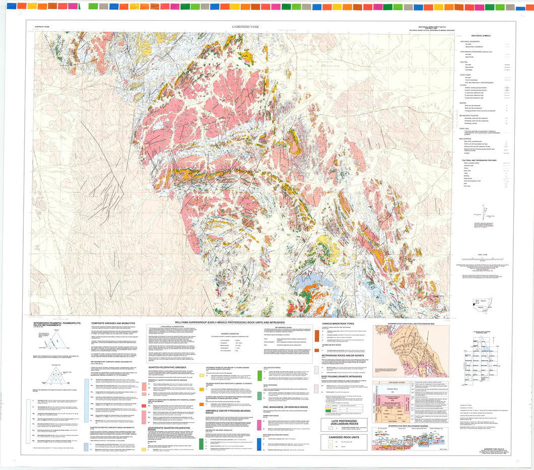 Image of Gairdners Tank 1:25000 Geological map