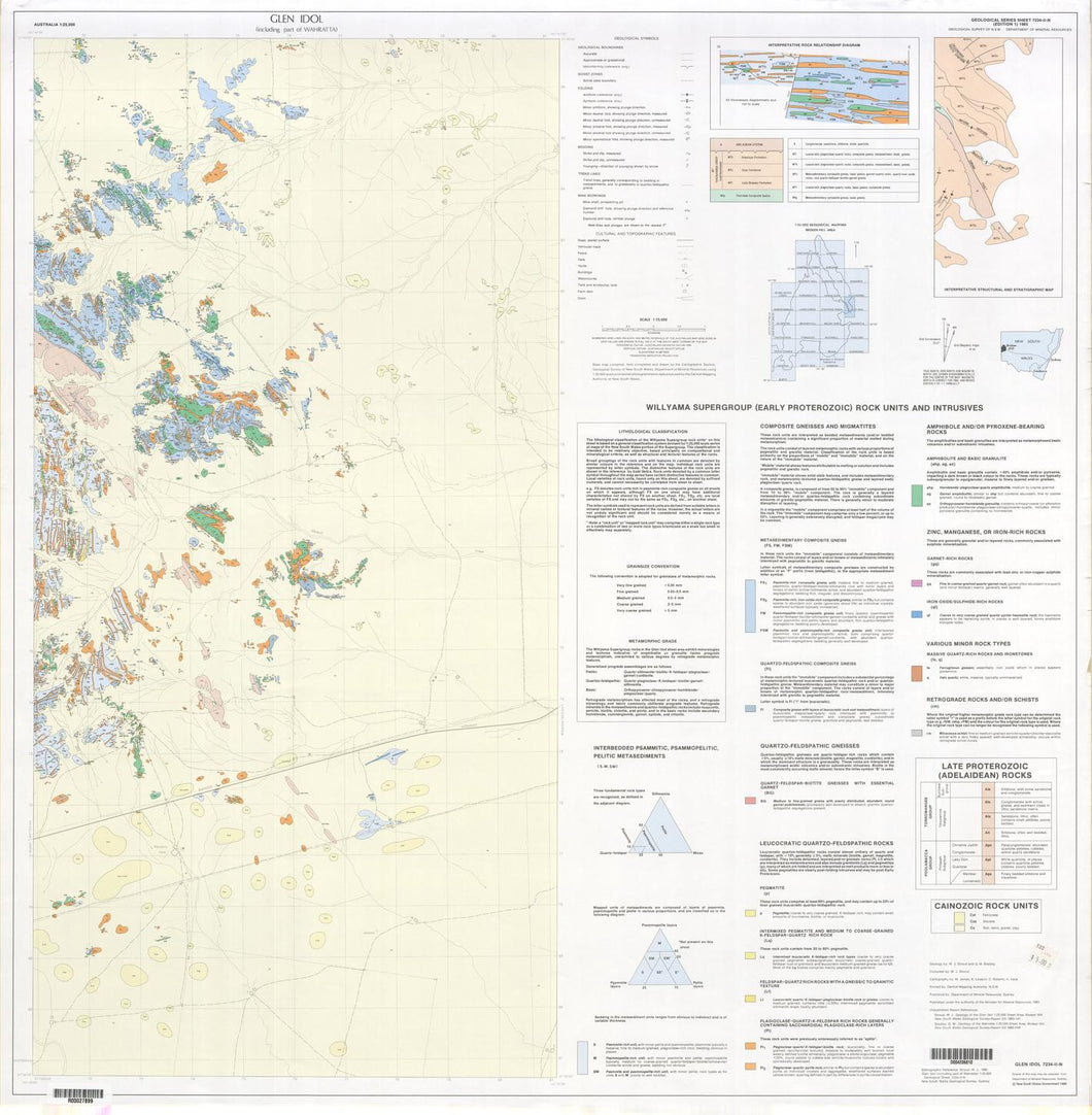 Image of Glen Idol 1:25000 Geological map