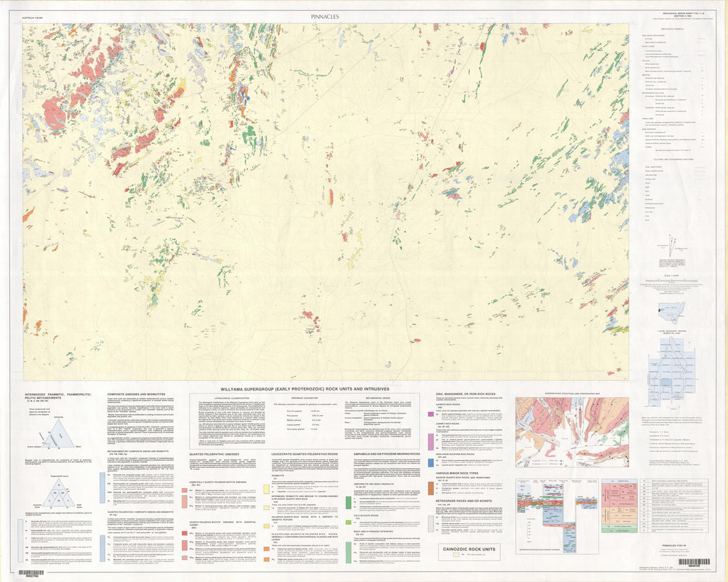 Image of Pinnacles 1:25000 Geological map