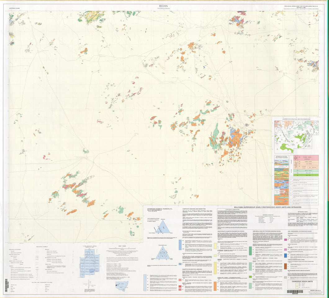 Image of Redan 1:25000 Geological map