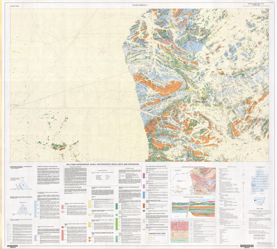 Image of Thackaringa 1:25000 Geological map
