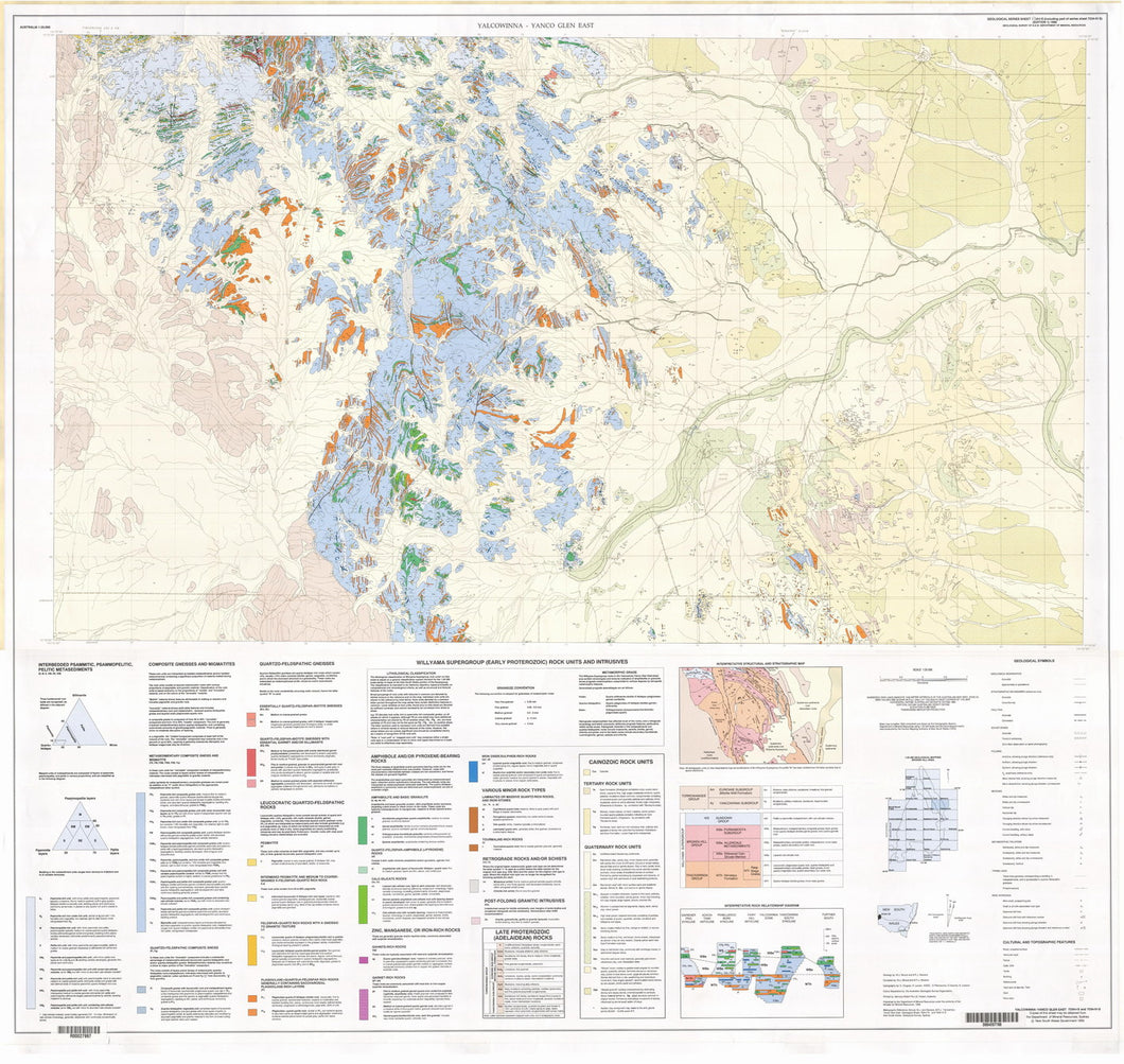 Image of Yalcowinna and Yanco Glen East :25000 Geological map