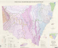 Image of Structural Framework Map of New South Wales 1:1500000  map