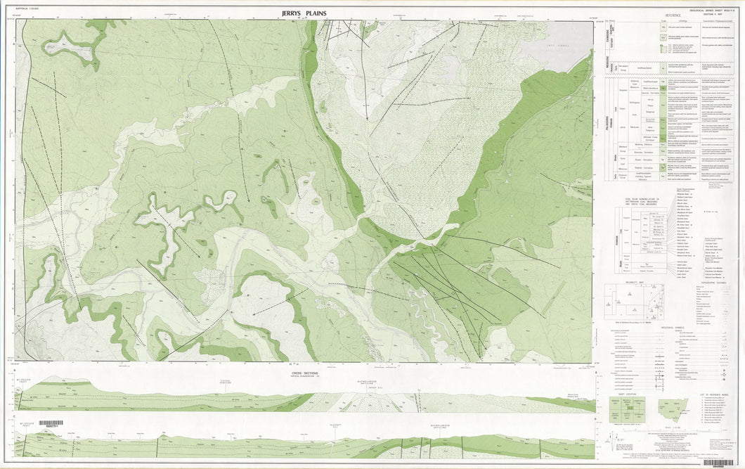 Image of Jerrys Plains 1:25000 Geological map