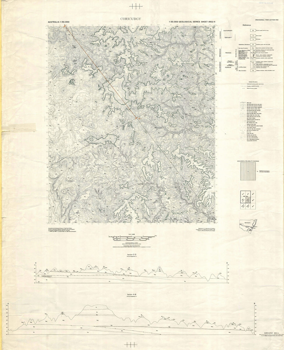 Coricudgy 1:50 000 Geological Map – Regional NSW