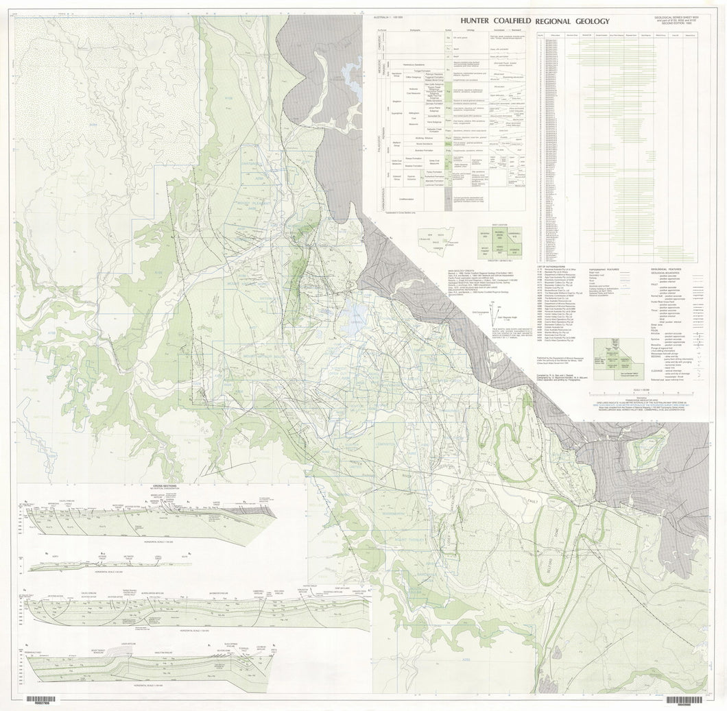 Image of Hunter Coalfield Regional 1:100000 Geology map