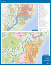 Load image into Gallery viewer, Image of the reverse side of the Lismore Area Coastal Quaternary Geology map.
