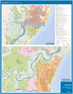 Image of the reverse side of the Lismore Area Coastal Quaternary Geology map.