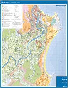 Image of the reverse side of the Kempsey Area Coastal Quaternary Geology map