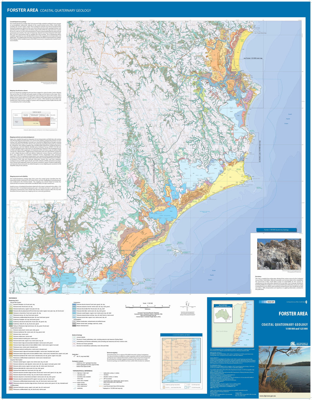 Image of Forster Area Coastal Quaternary Geology map