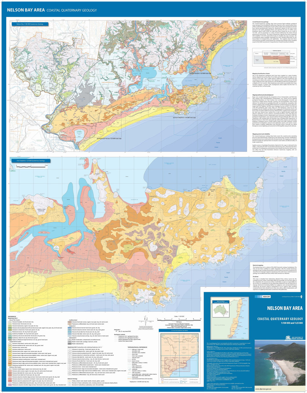 Image of Nelson Bay Area Coastal Quaternary Geology map