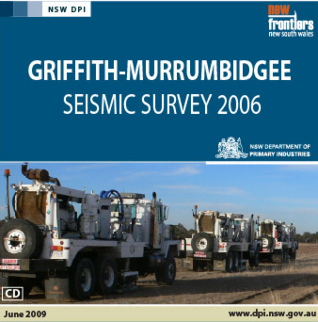 Image of Griffith Murrumbidgee Seismic Survey 2006 digital data package