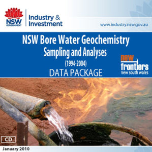 Image of New South Wales Bore Water Geochemistry Sampling and Analyses 1994 2004 digital data package