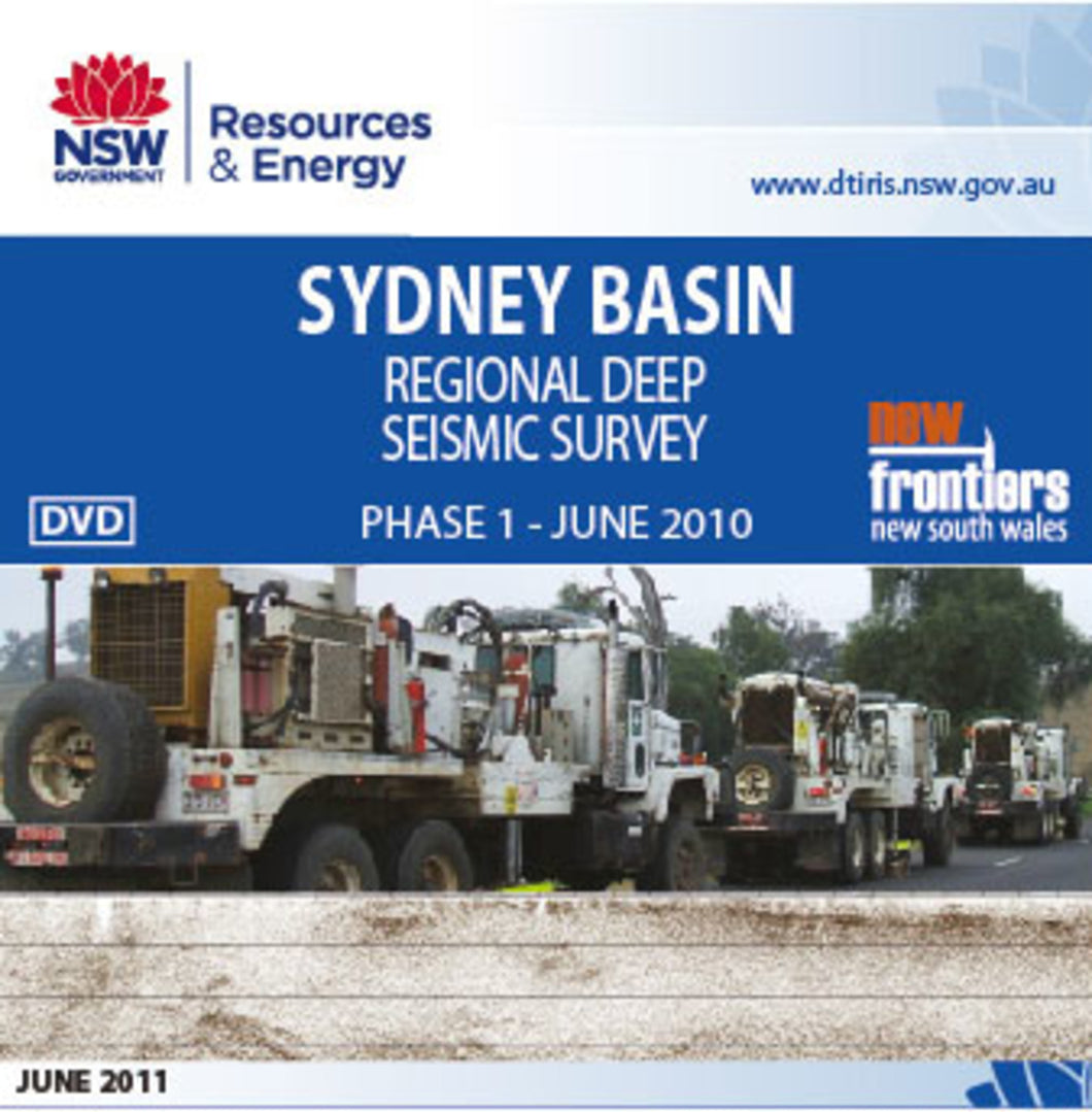 Image of Sydney Basin Regional Deep Seismic Survey Phase 1, 2010 digital data package